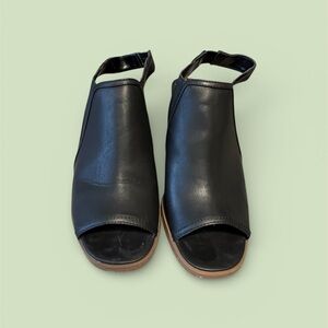 Style & Co. Black Open-Toe Heels size 7.5